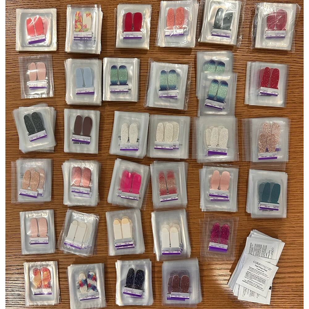 Lot Of 500+ Tester Samples Twosies Color Street Nail Polish 2 Strip Sets